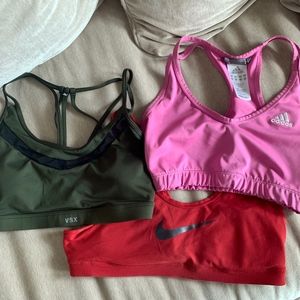 Victoria's Secret, Adidas, Nike Sports Bras - S